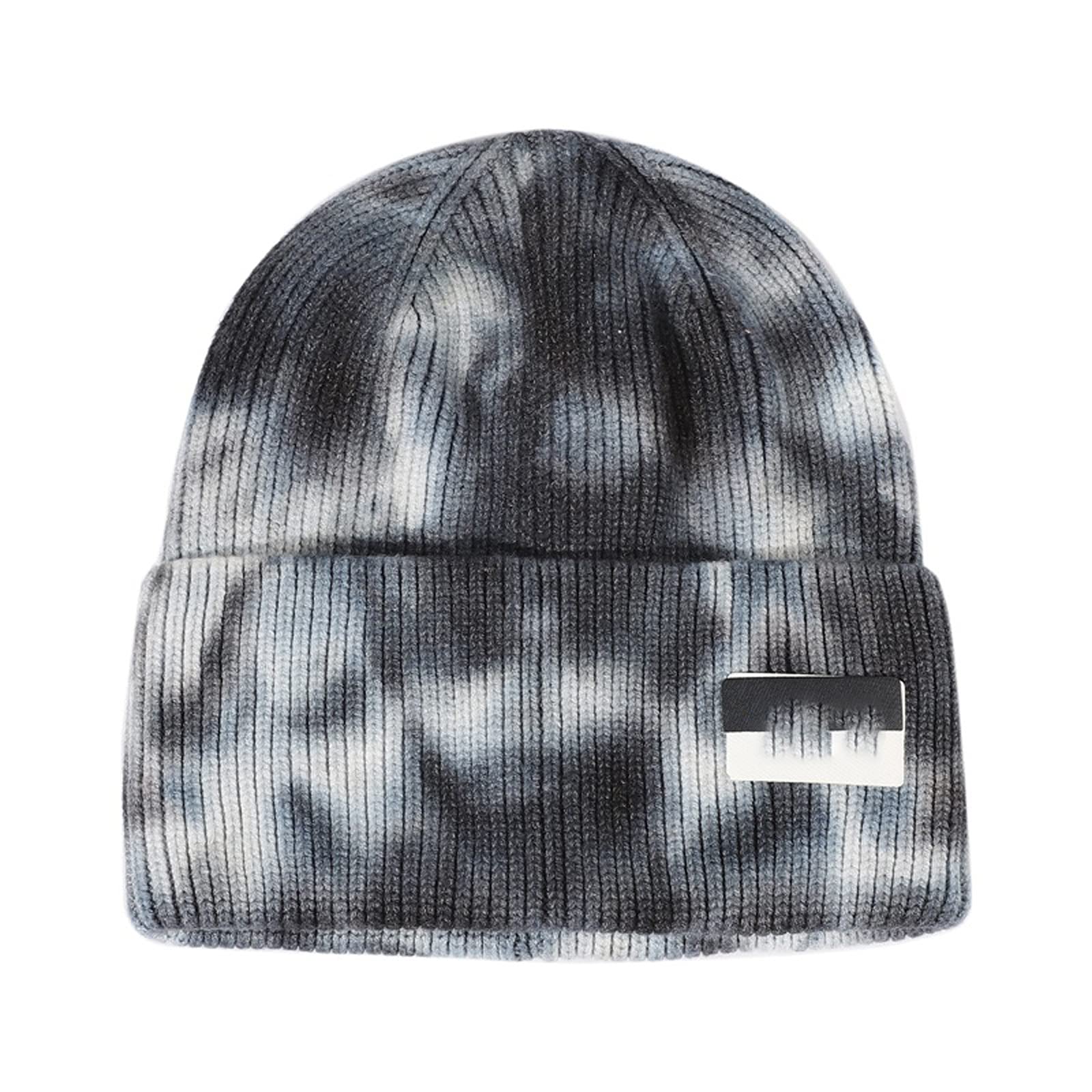 XIANGFADDM Kapelusz Kapelusz zimowy Unisex Dzianiny Kapelusz Ciepły kapelusz Skullas Czapki Bawełniane Czapki Męskie Kapelusze Dla Kobiet Kapelusze (Color : Blue)