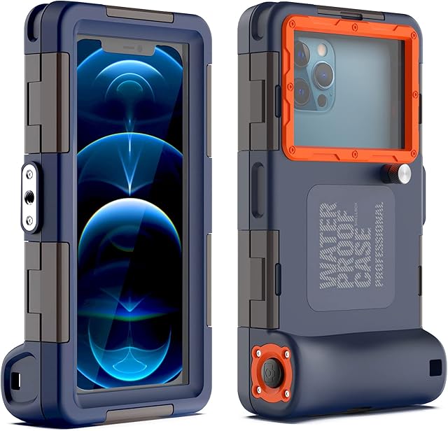 YOGRE Professional Diving Phone Case, Underwater Photography Video Housings Case with Lanyard[50ft/15m], Diving Waterproof Case for iPhone Samsung LG Google etc