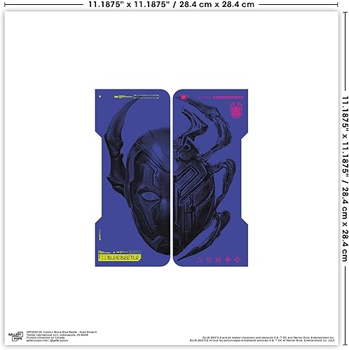 Miniatura 4 de Trends International Gallery Pops DC Comics Movie Blue Beetle - Tech Wall Art Bundle (3-Pack) Gallery Pops Wall Art, White Framed Version
