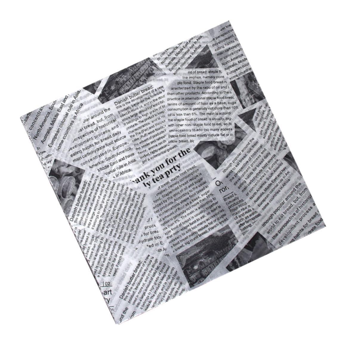 TOYANDONA Carta da Forno Antiaderente Resistente al Calore 25X25 CM Set 500 Fogli per Fritti Hamburger e Snack Carta Monouso per Cucina Domestica Bar e Ristoranti