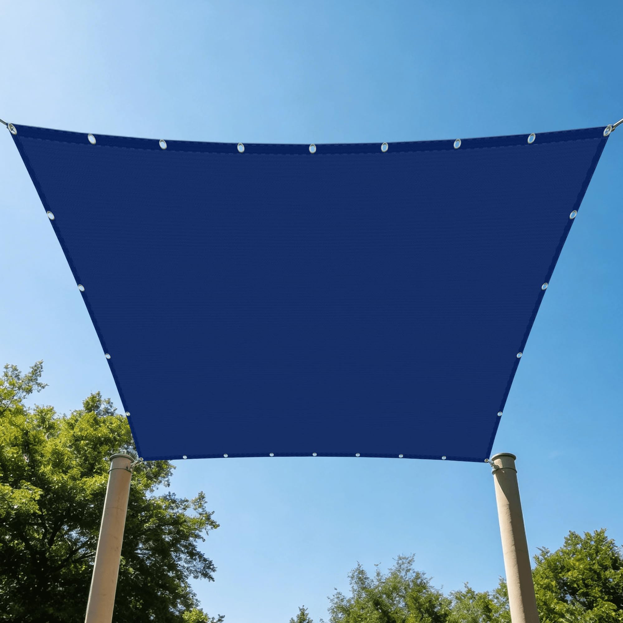 Voile d'ombrage contre la chaleur sur balcon et terrasse 130x250