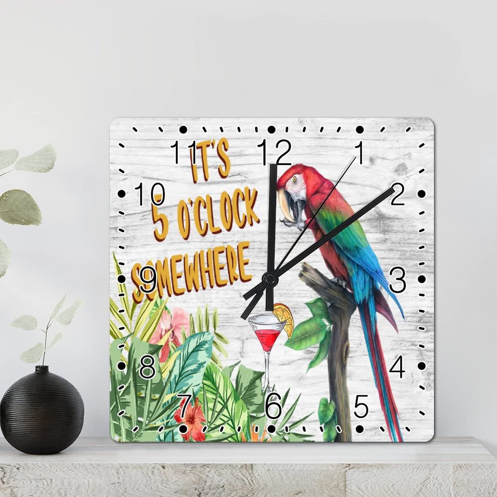 Horloge murale rustique en bois : le cadeau idéal pour une crémaillère ou cuisine