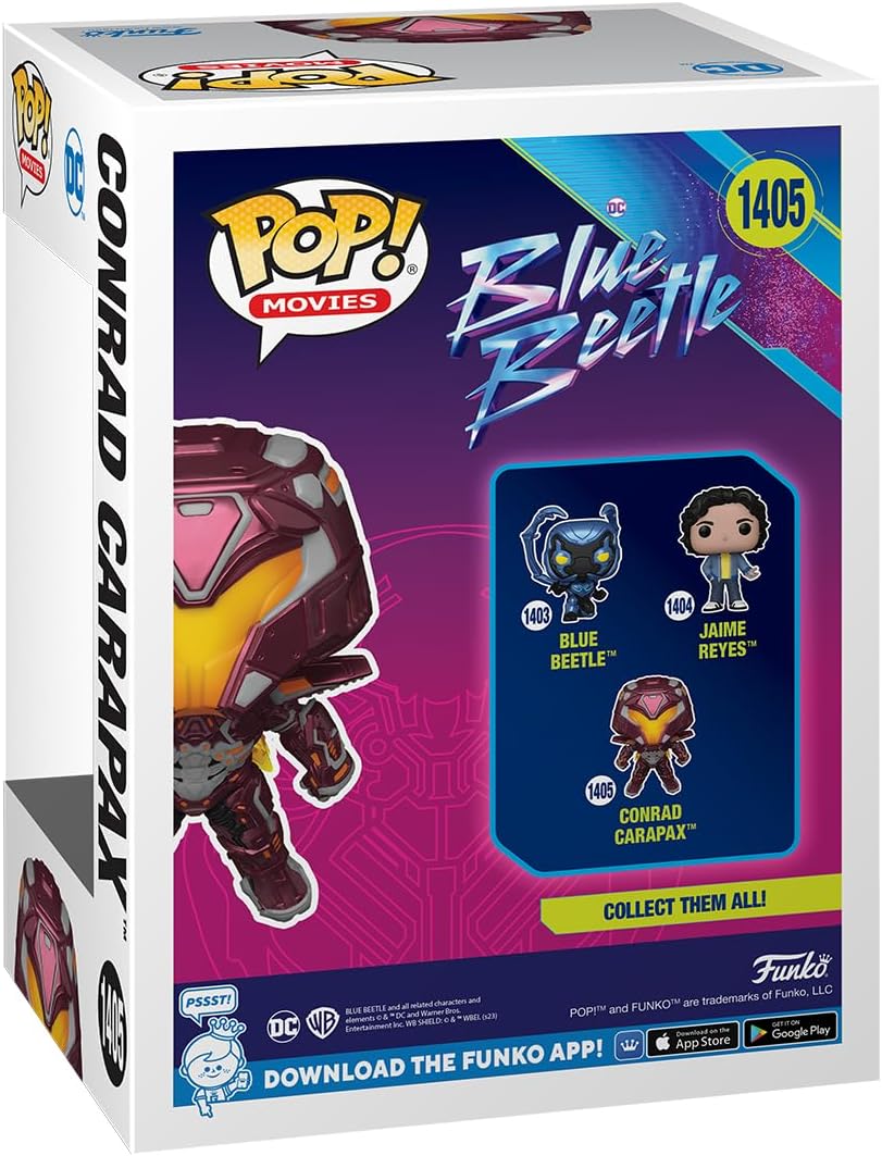 Funko POP! Movies: DC - Blue Beetle - Conrad Carapax - Collectable Vinyl Figure - Gift Idea - Official Merchandise - for Kids & Adults - Movies Fans - Model Figure for Collectors and Display
