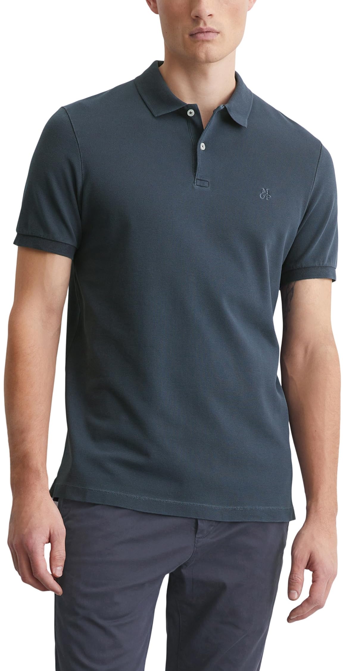 Marc O'Polo Herren Kurzarm-Poloshirt mit Stretch-Anteil Shaped Fit