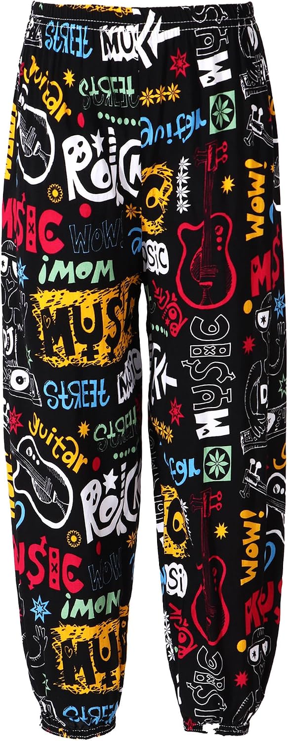Kids Girls Boys Baggy Hippie Harem Pants Dance Yoga Sport Pilates Bloomers Bohemian Beach Trousers Bottoms