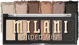 Paleta de sombras Milani Gilded Mini 6 tons foscos e brilhantes