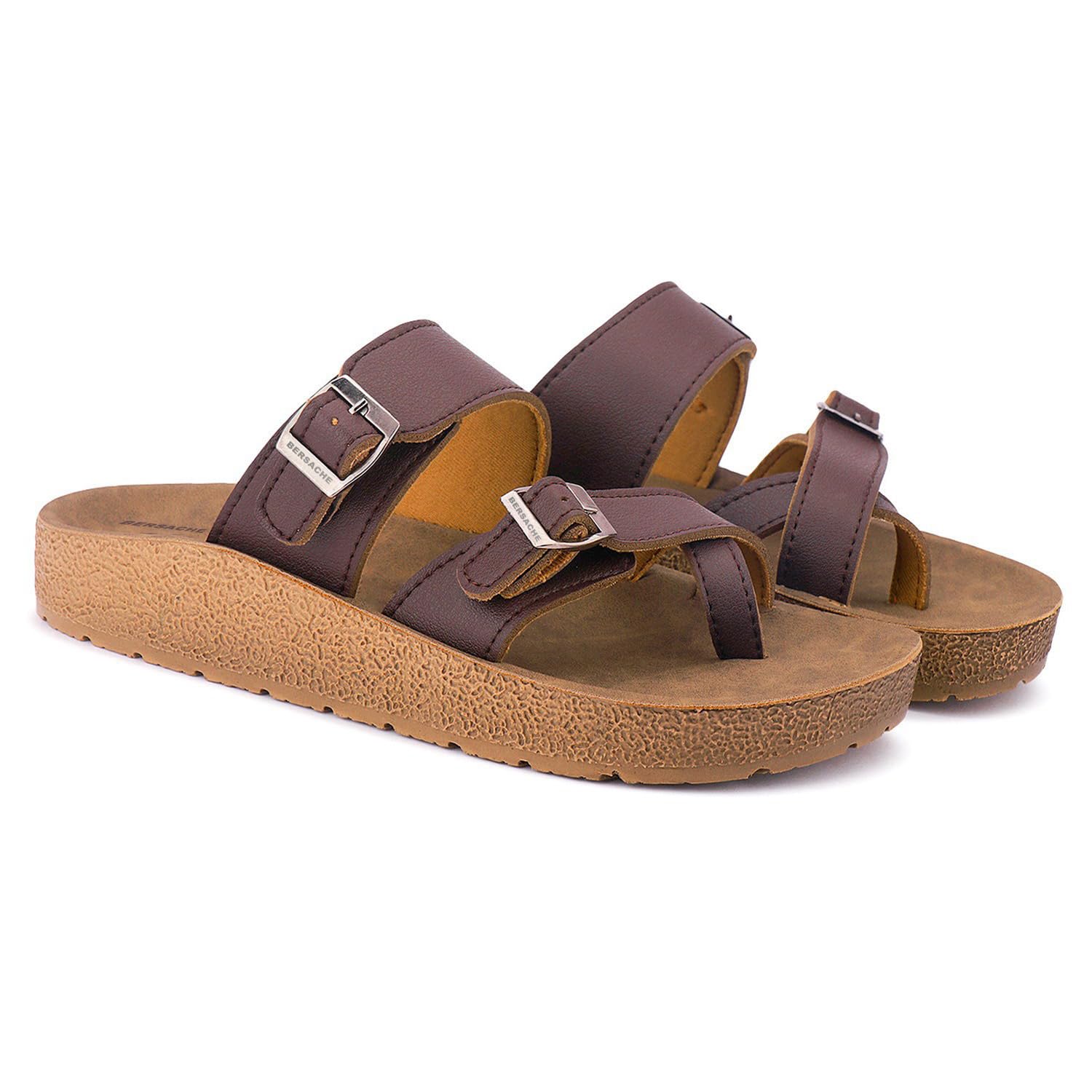 Extra Soft Classic Casual CHAPPAL with Regular wear Ultra Soft Brown Wedges for Men's-image-32