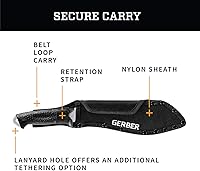 Vista 3 de GERBER GEAR Gerber Versafix - Cuchillo machete híbrido, negro [31-003473]