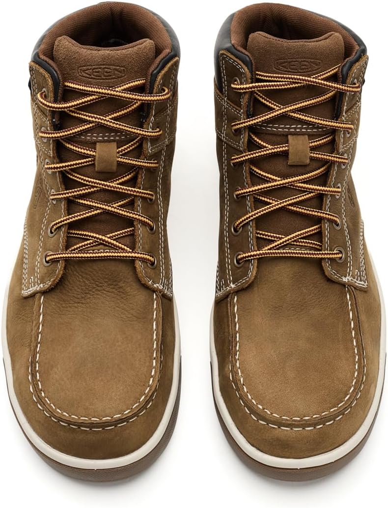 KEEN Utility Men's Gibson Composite Toe Mid Height Athletic Traction Durable Leather Waterproof