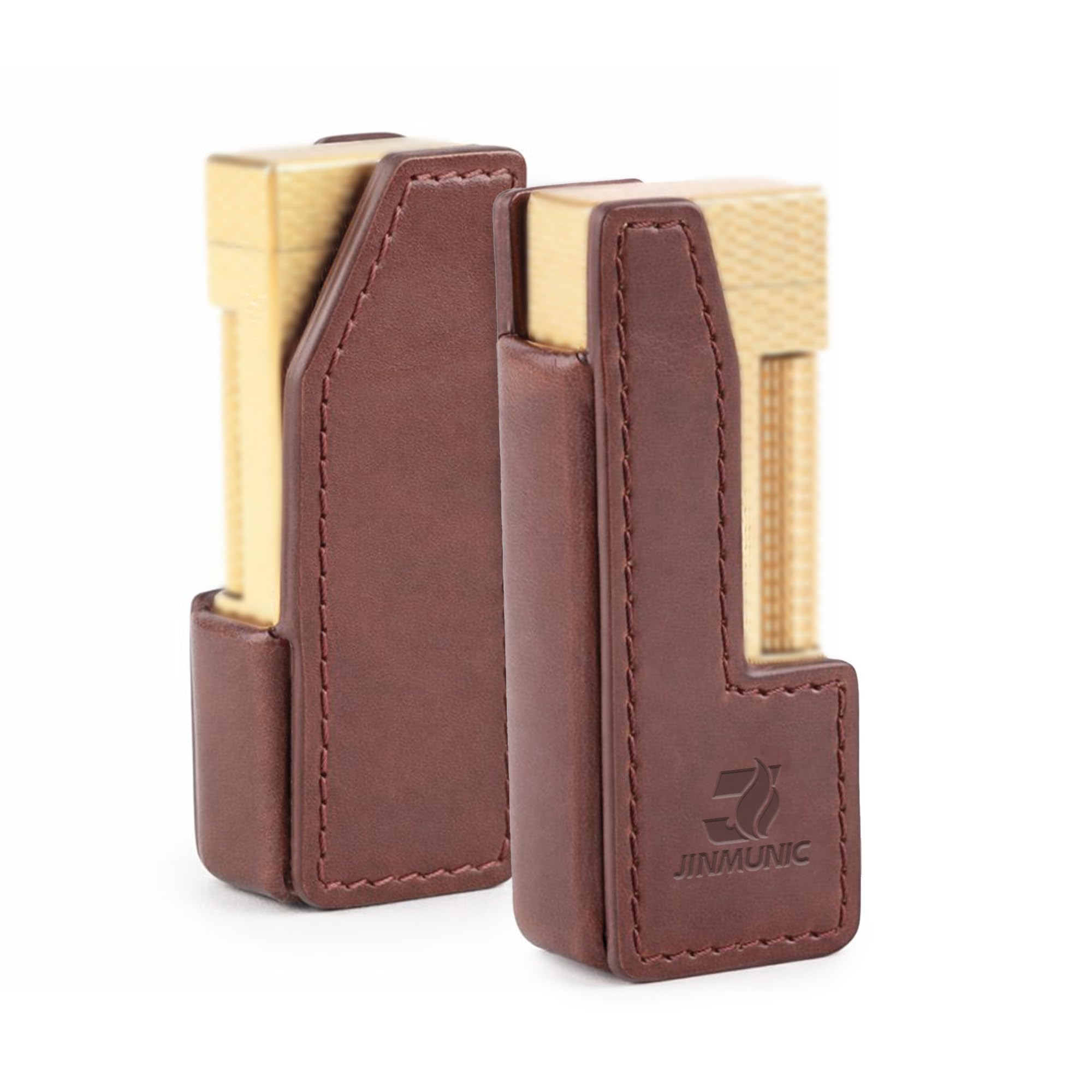 Brown Leather Lighter Case Cover Holder Sleeve Pouches for Dunhill Rollagas - Practical Lighter Part-image-18