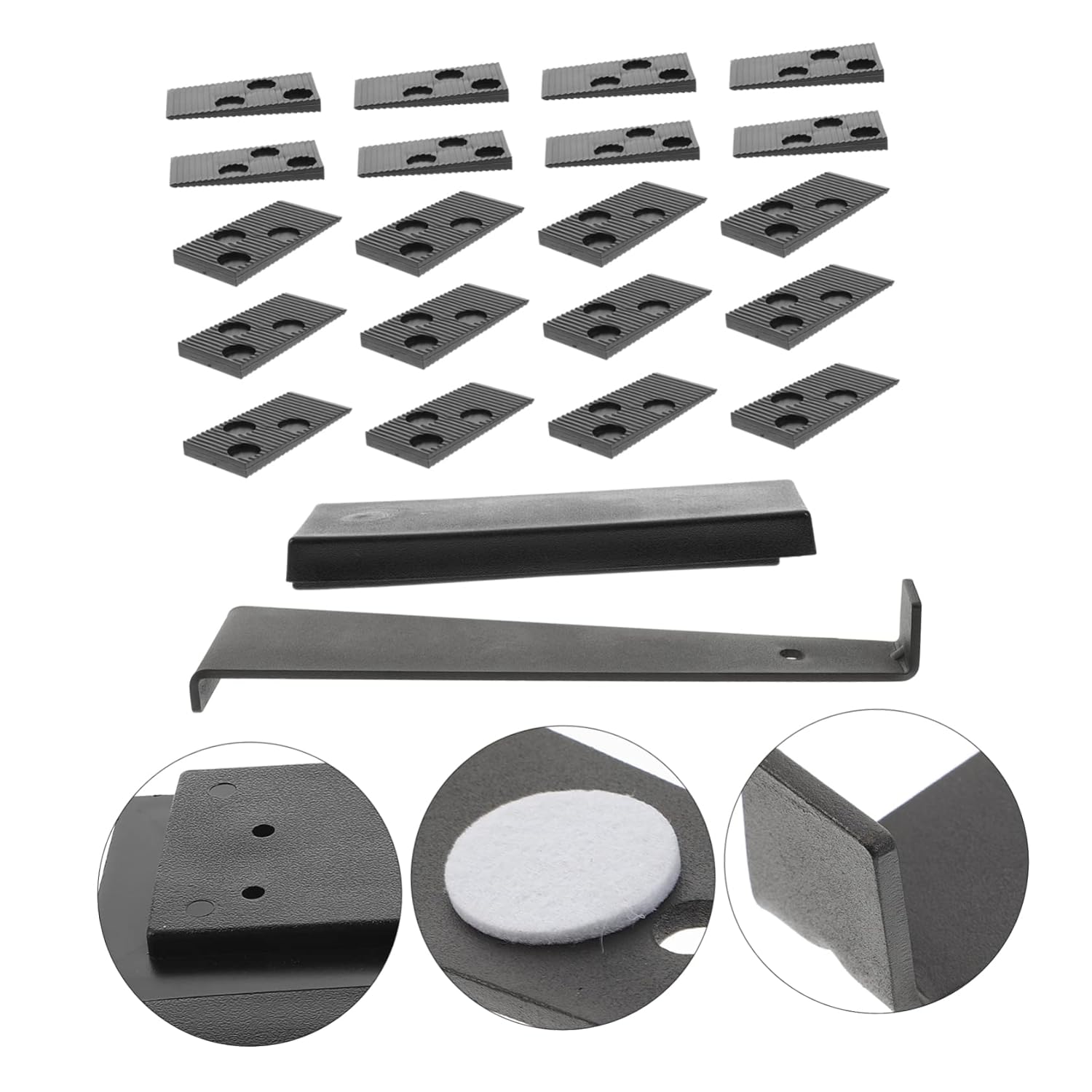 1set Floor Installation Kit Spacers Heavy Duty Tapping Block and Pull Bar for Laminate Vinyl Plank and Hardwood Flooring Installation