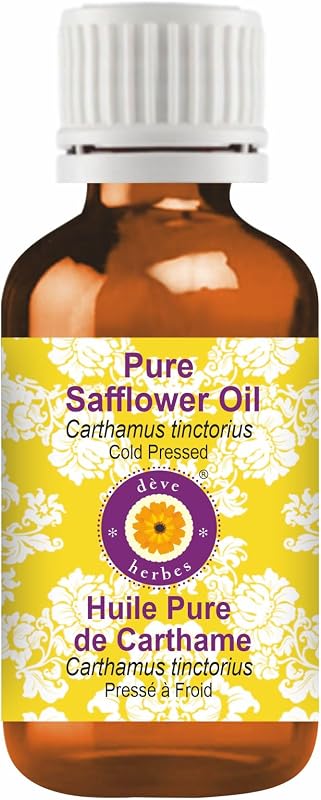 Óleo de cártamo dève herbes (Carthamus tinctorius) prensado a frio, 100 mL