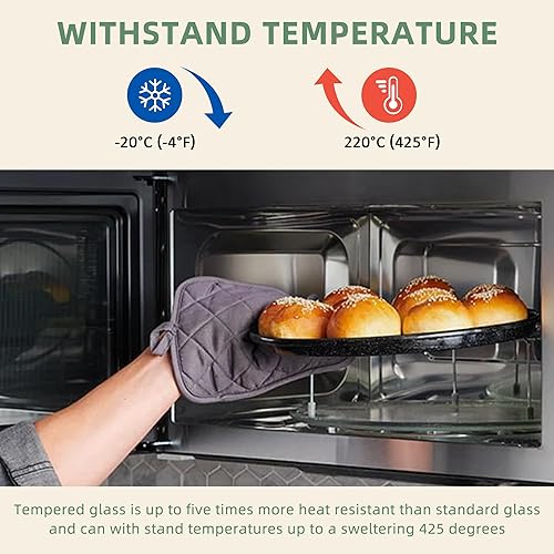 Miniatura 5 de Placa giratoria de vidrio para microondas de 16 pulgadas compatible con microondas G.E WB49X10166 WB27X43590 CSB9120SJ2SS CSB912P2N2S1 CSB913P4N1W2