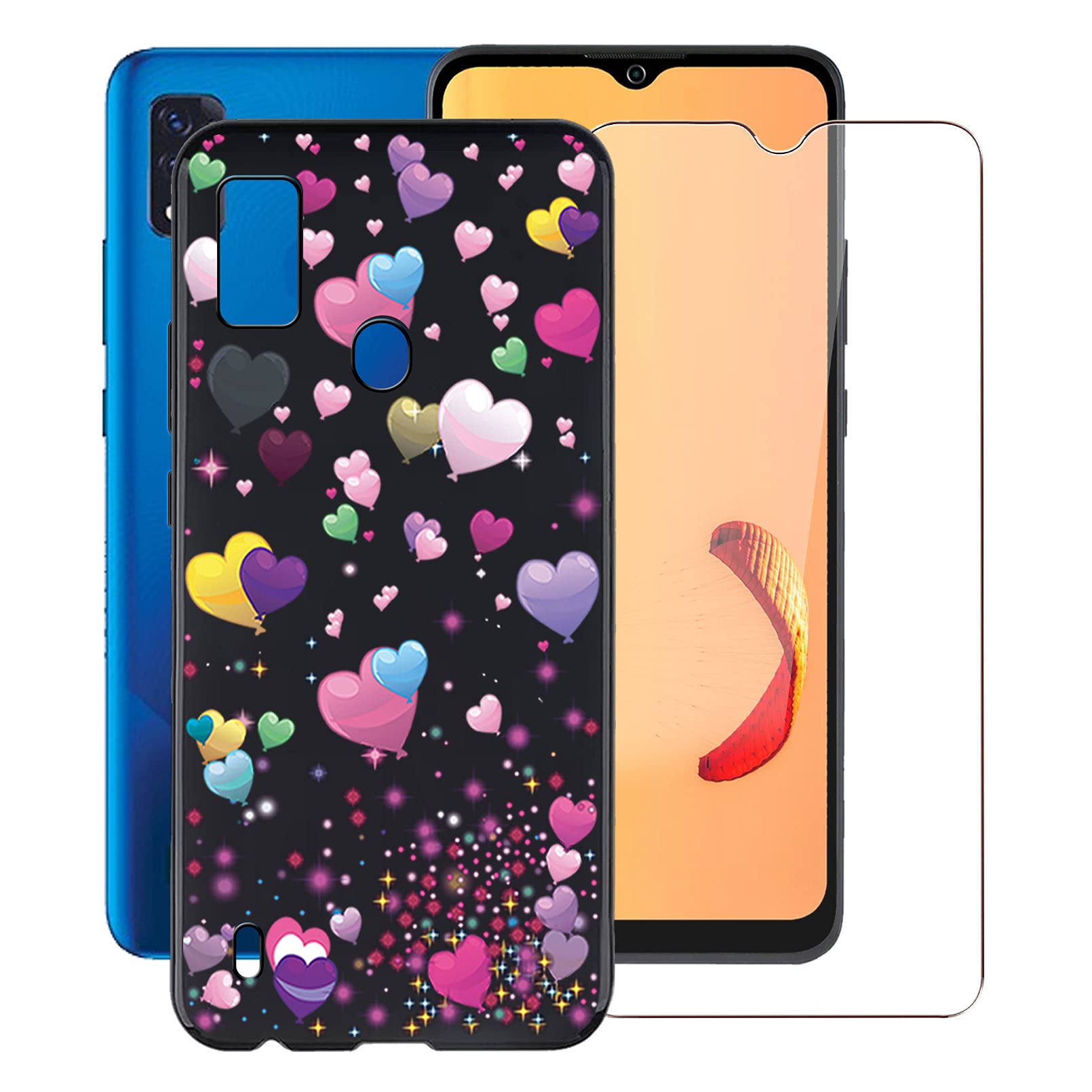 WXPPJ Black Case for ZTE Blade A7P (6.52