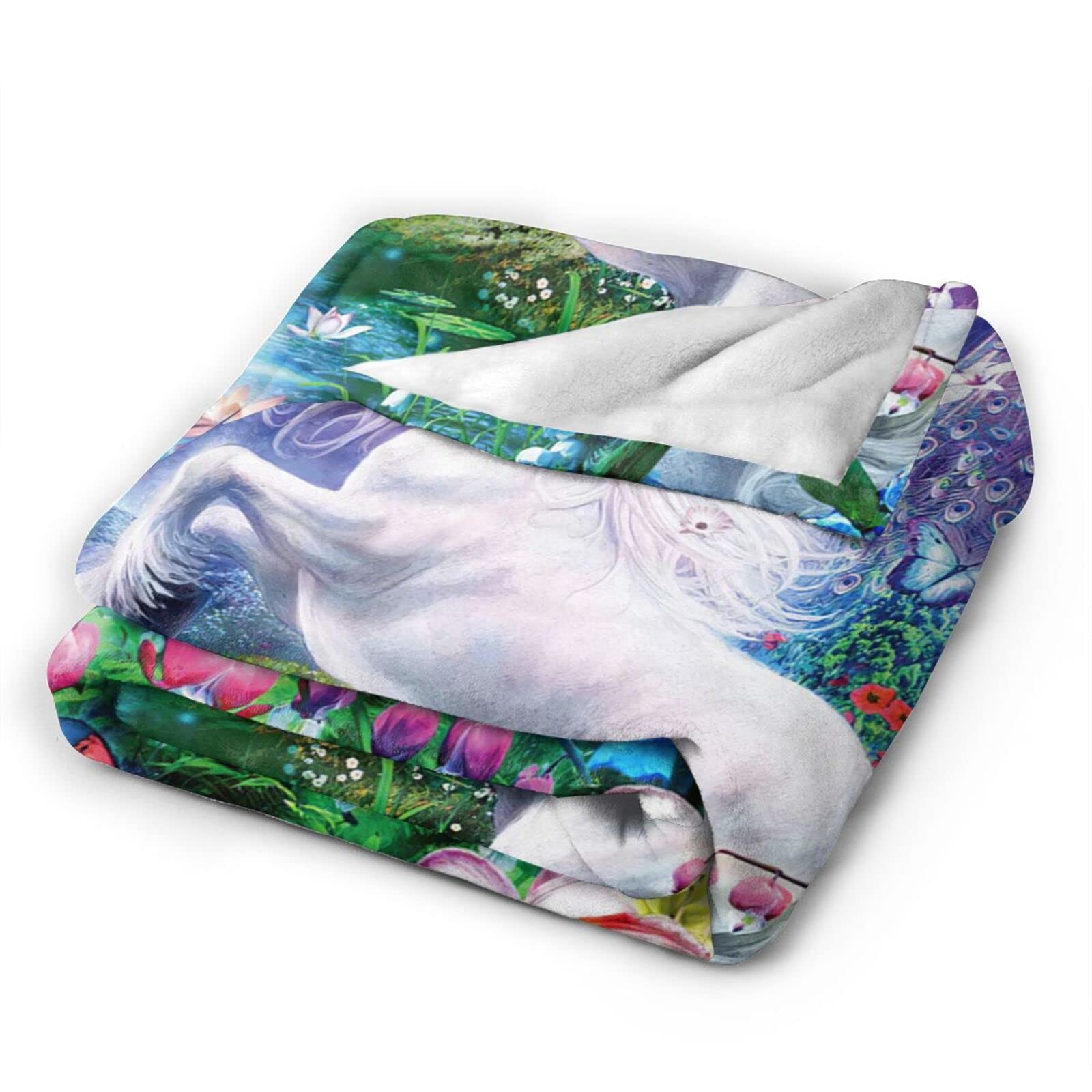 Einhorn-Decke – 152x127 Cm, Weich, Warm, Plüsch, Perfekt Als Geschenk Für Frauen & Mädchen