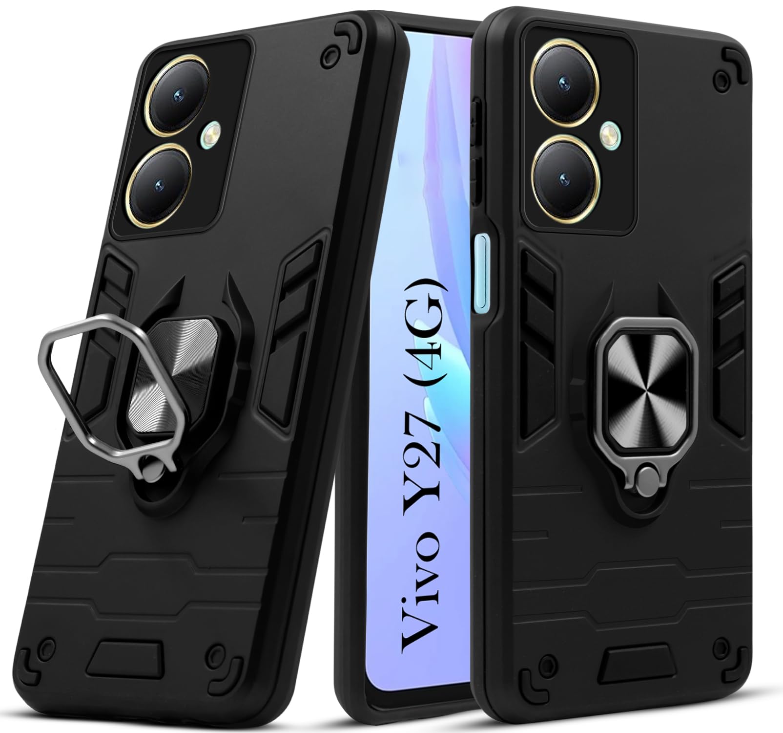 Jkobi Back Cover Case for Vivo Y27 (Shockproof Polycarbonate Dual Layer Hybrid Armor | Robust Black) (B0CMQJHSLW) Amazon Price History, Amazon Price Tracker