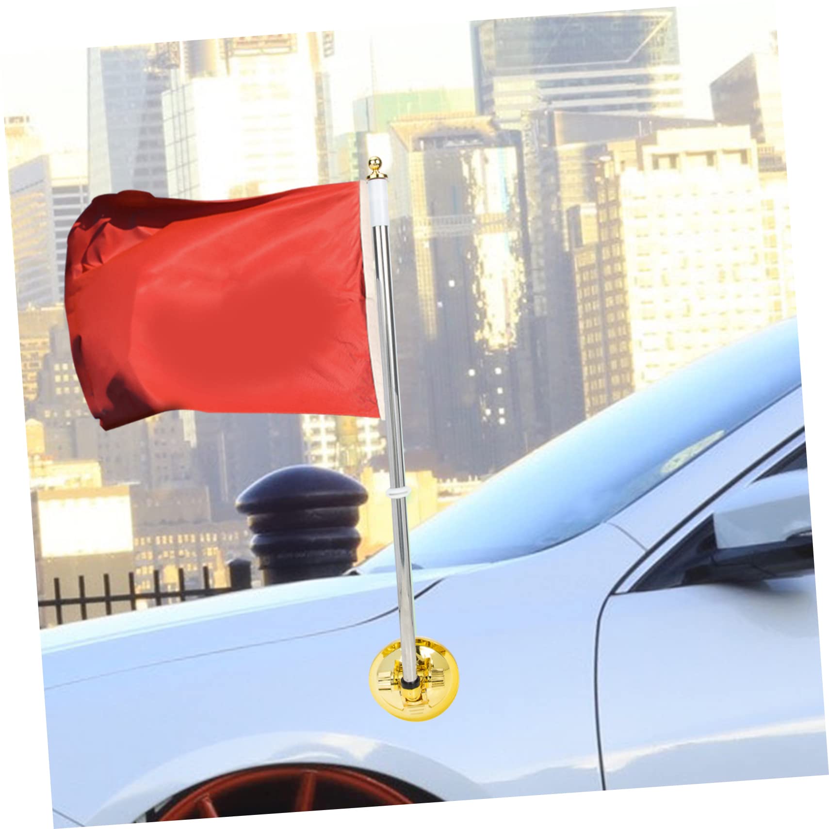 Auto Fahnenmasthalter Edelstahl - Stabile Saugnapf-Halterung Für Fahrzeugflaggen