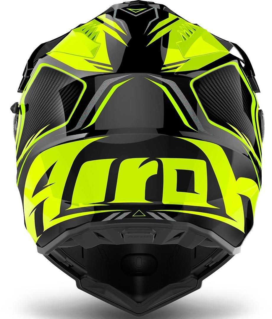 AIROH COMMANDER CARBON YELLOW GLOSS S