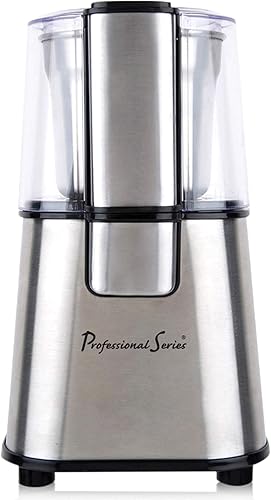 Miniatura 5 de Continental Electric PS-CG008 Professional Series - Molinillo de café y especias, 12 cucharaditas, acero inoxidable