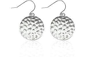 Handmade Silver Disk Earrings