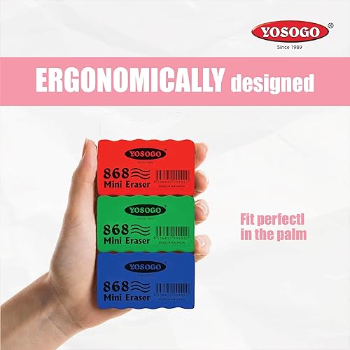 Miniatura 6 de Borrador de pizarra blanca de borrado en seco de tamaño pequeño perfecto para aula, hogar y oficina, paquete de 12