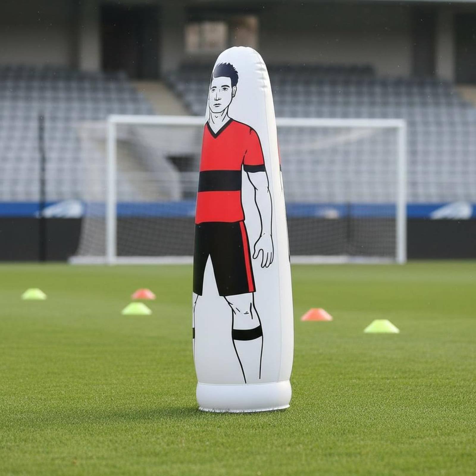 Manichino Gonfiabile da Calcio Portatile Muro Umano Gonfiabile Impermeabile Simulatore da Allenamento Calcio per Allenatori