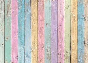 Colorful Wood Photography Backdrops Easter Pastel Rustic Rainbow Wood Sp...