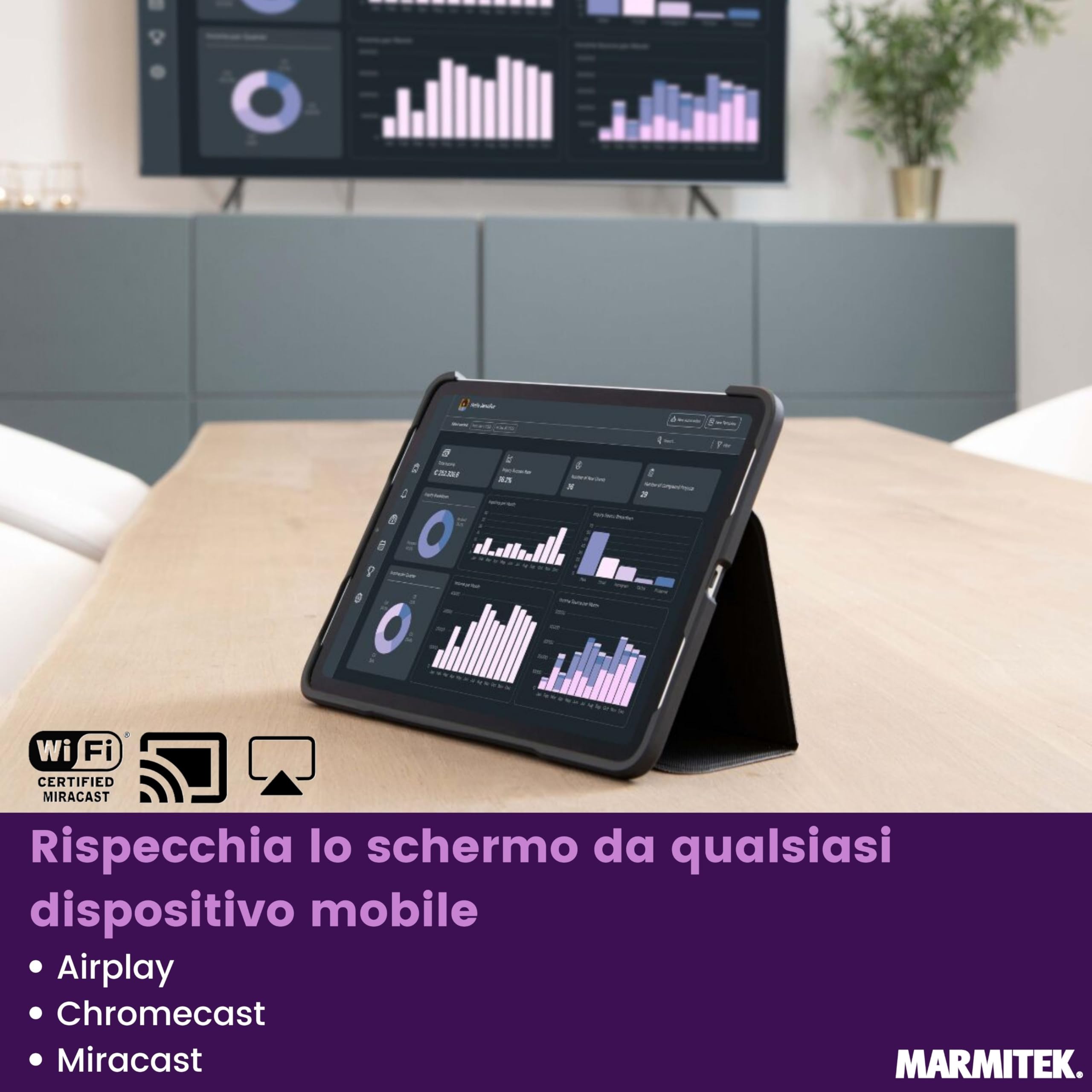 Marmitek Stream 4K Pro KIT 2TX/1RX - Sistema presentazione HDMI 4K wireless