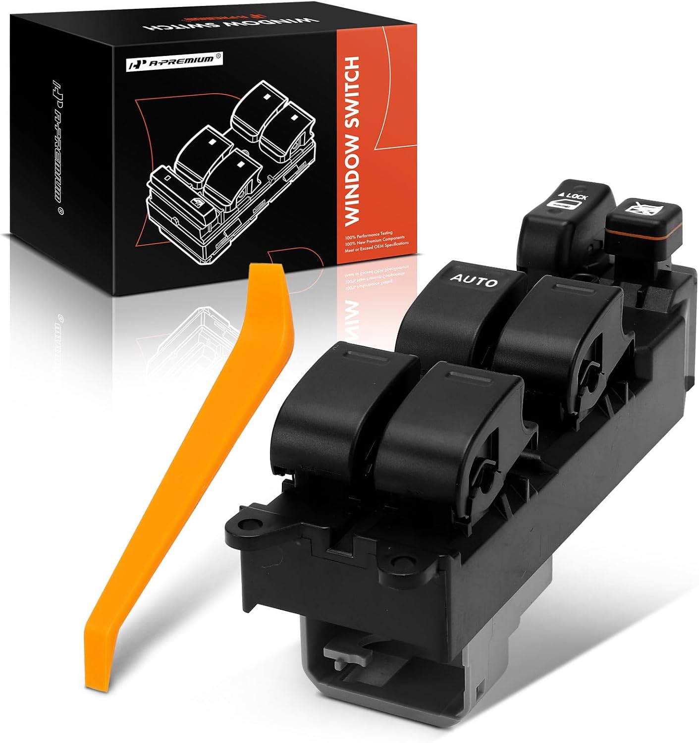 A-Premium Master Power Window Switch Compatible with Toyota Camry 2002-2006, Sienna 2004-2009 & Scion xA/xB 2004-2006, with 6 Button, Front Left Driver Side, Replace# 84820AE012