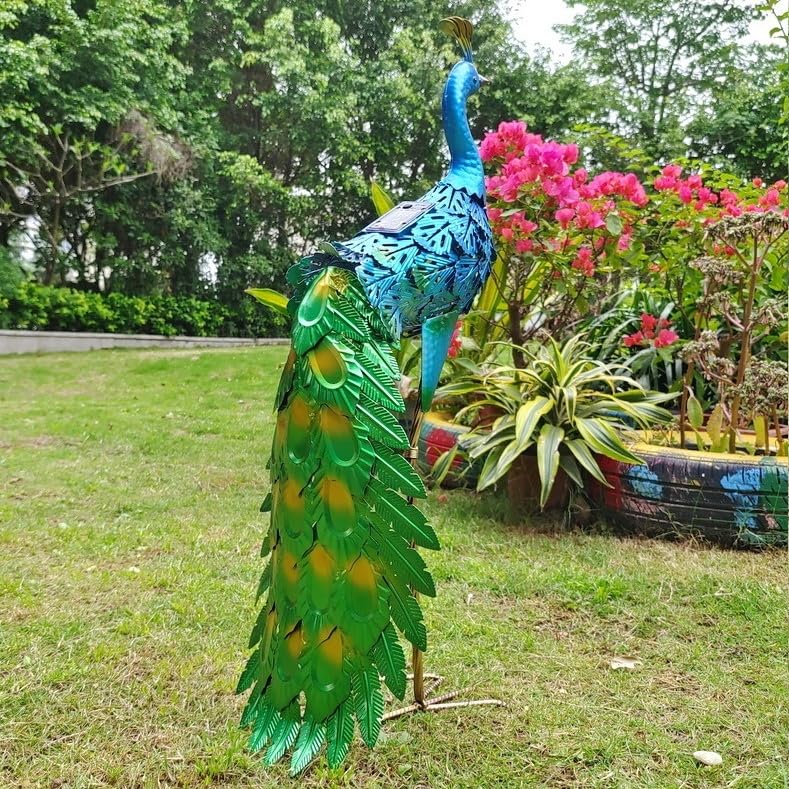 ガーデンライト ソーラーライト ガーデンインテリア 孔雀 ピーコック 防水 屋外 庭 ベランダ 鳥 Bird カラフルライト 幻想的 イルミネーション C Amazon.co.jp: 鳥 孔雀 ピーコック ガーデンライト ソーラー ライト