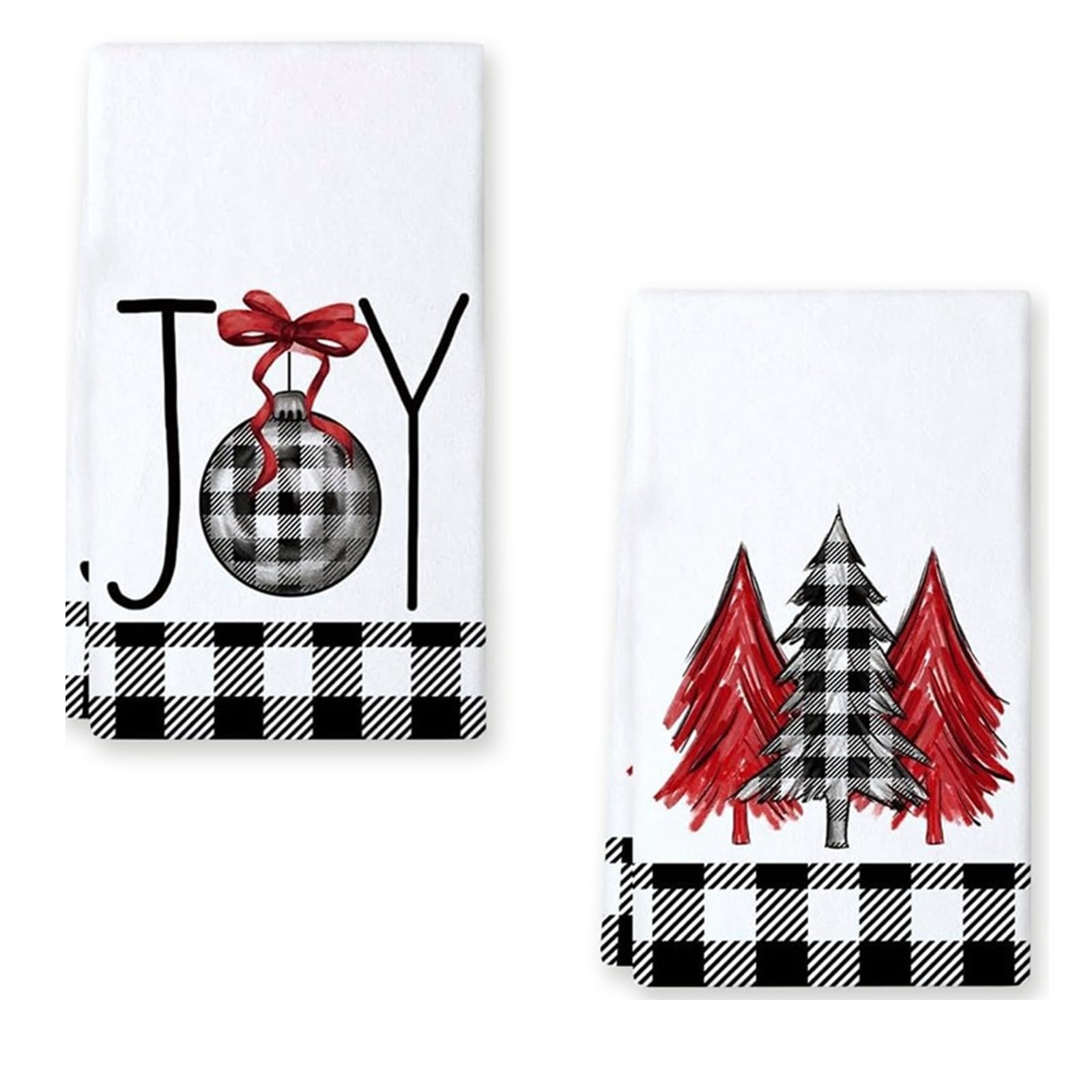 Xjdzineq Holiday-Themed Kitchen Towels Soft Absorbent Cloths for Drying, & Christmas Decor Christmas Kitchen Towels