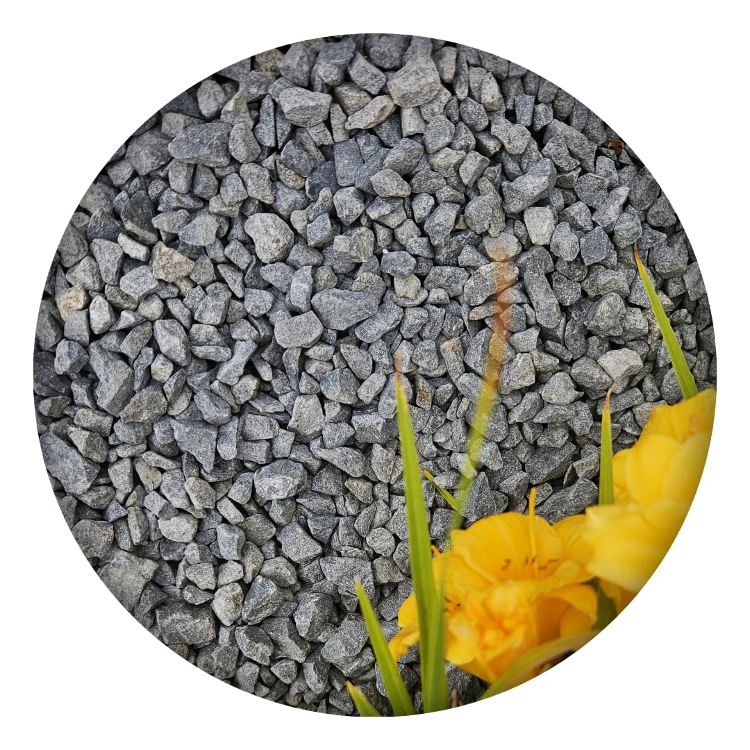 Feniks Basalt Anthrazit 240 kg (8-16 mm) | Basaltsplitt | Basaltbruch farbecht | Naturstein ideal für den Garten