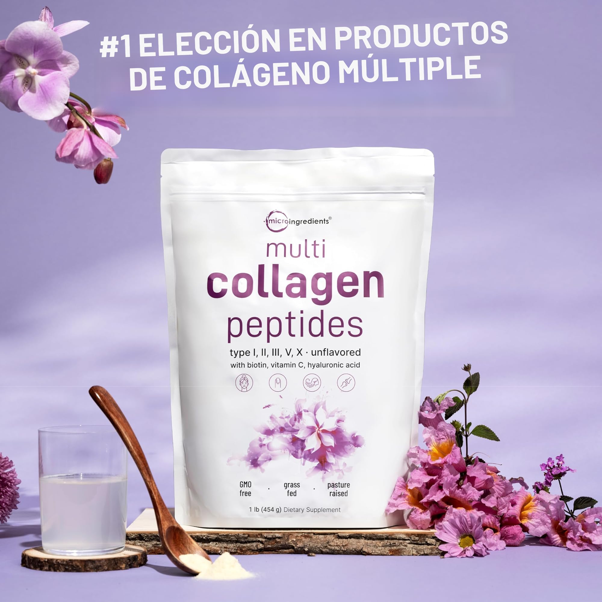 Amazon.com: Micro Ingredients Polvo de péptidos de colágeno ...