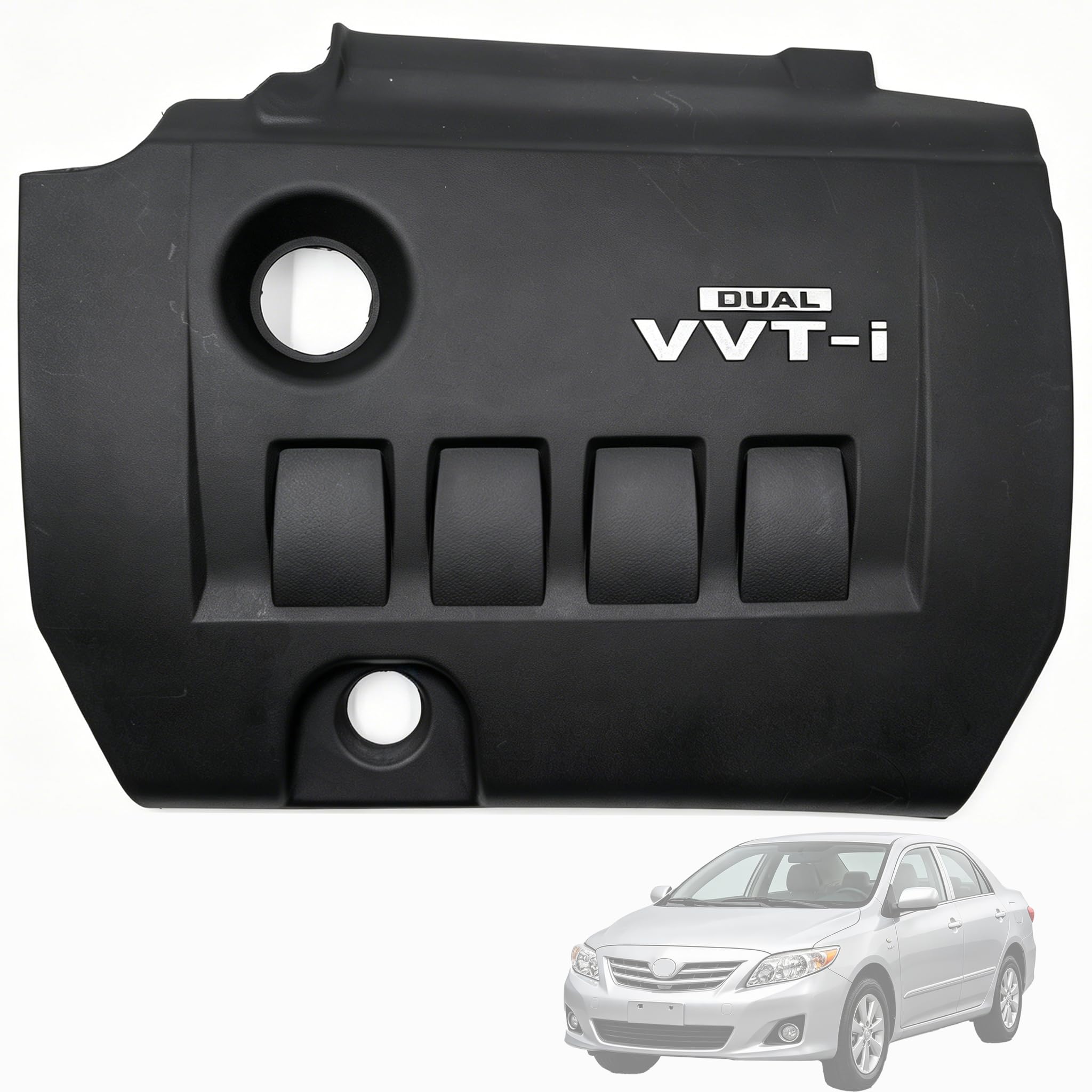 View 1 of 11212-37010 Engine Top Cylinder Head Cover, Compatible with Toyota Corolla Camry Lexus RX300 RX330 RX350, Fit for 1999-2018 Engine Intake Manifold Cover Replacement Parts
