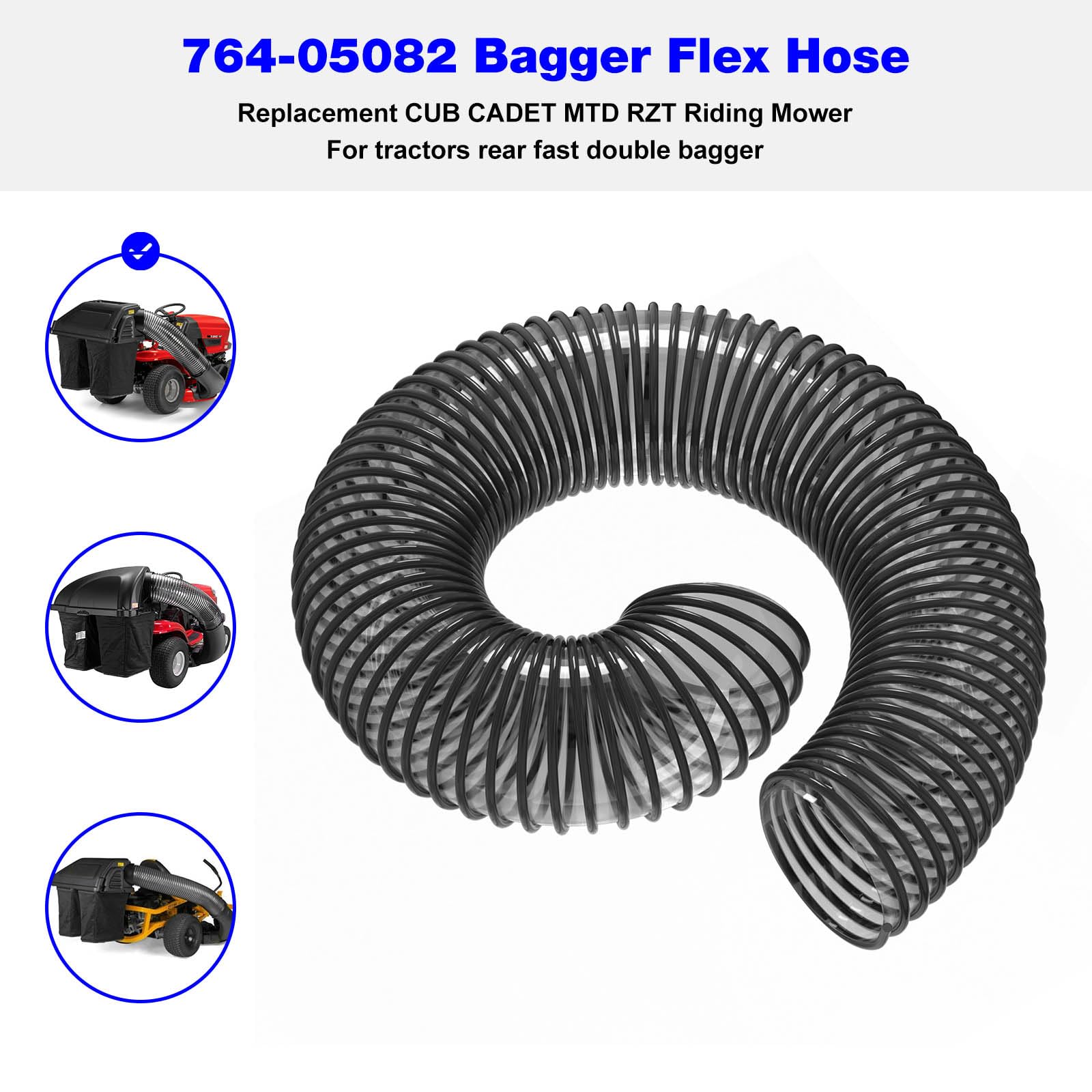 764-05082 Bagger Flex Hose For CUB CADET MTD RZT Riding