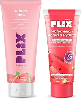 Glow, Moisturize & Protect Duo | Guava cleanser & Watermelon dual sunscreen | With SPF PA 50 ++++ & Vitamin C | Lightweight Hydration