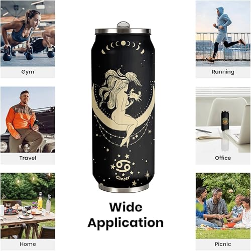 Miniatura 5 de tatamonkey Vaso de constelación de cáncer del zodiaco para hombre y mujer, vasos de acero inoxidable para fanáticos de la astrología, regalos de