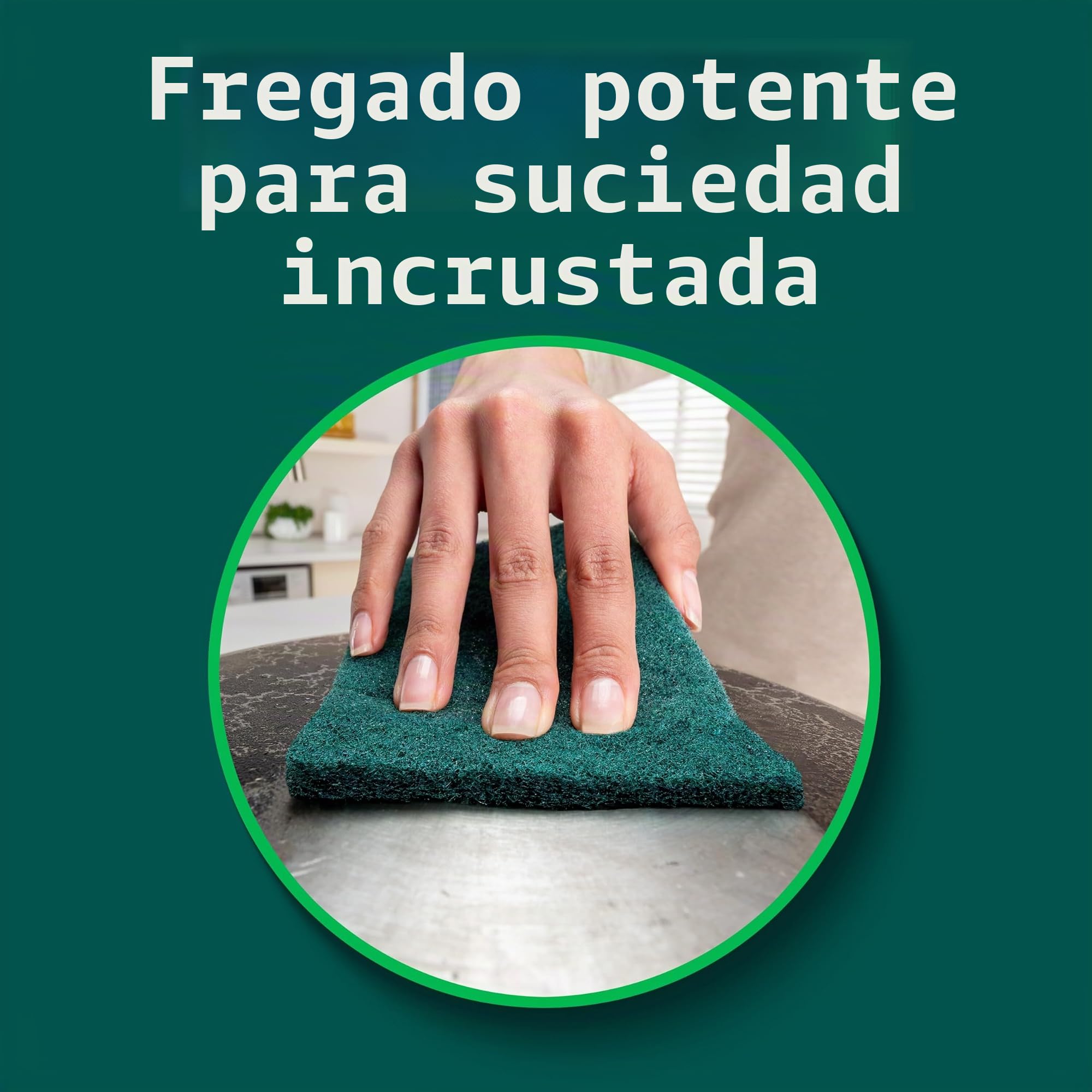 Scotch-Brite Estropajo Resistente, Verde, 21 Almohadillas