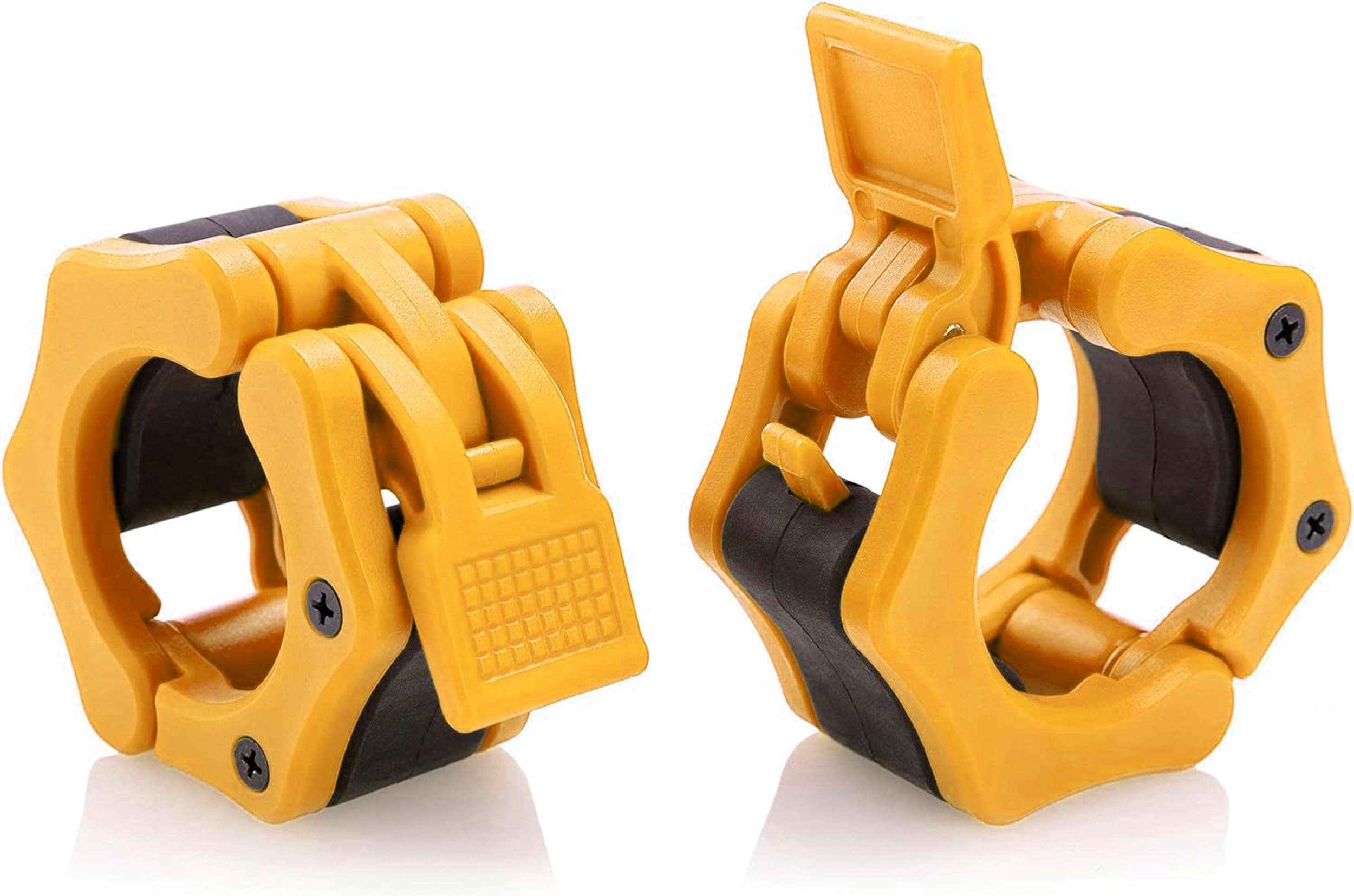 Amazon.com : HACUBA FITNESS Olympic Barbell Clamps Collars Quick