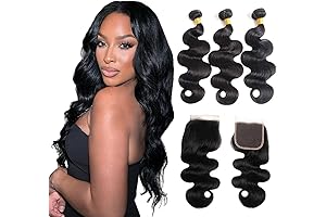 Body Wave Bundles with Closure Human Hair