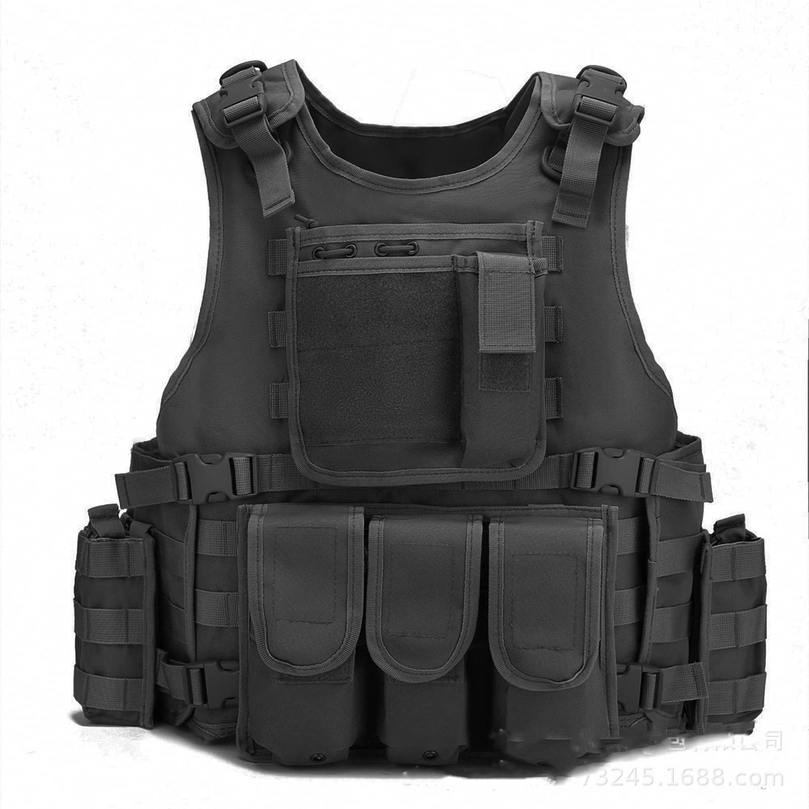 Gilet tattico Leggero,platecarrier Combattimento Vero e Proprio per addestramento all'aperto sul Campo,Giubbotto Pettorina da tiro CS-Fan Militare,Gioco di Sopravvivenza