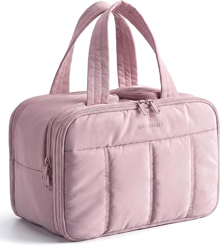 bagsmart Travel Toiletry Bag for Women, Extra Large Makeup Wash Bag, Purple, 30 x 18.5 x 21cm, Toiletry Bag