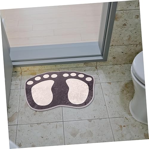 Miniatura 2 de PRETYZOOM Tapete absorbente para pies, tapete de baño, decoración del hogar, dormitorio, tapete antideslizante para el suelo, alfombra de baño de