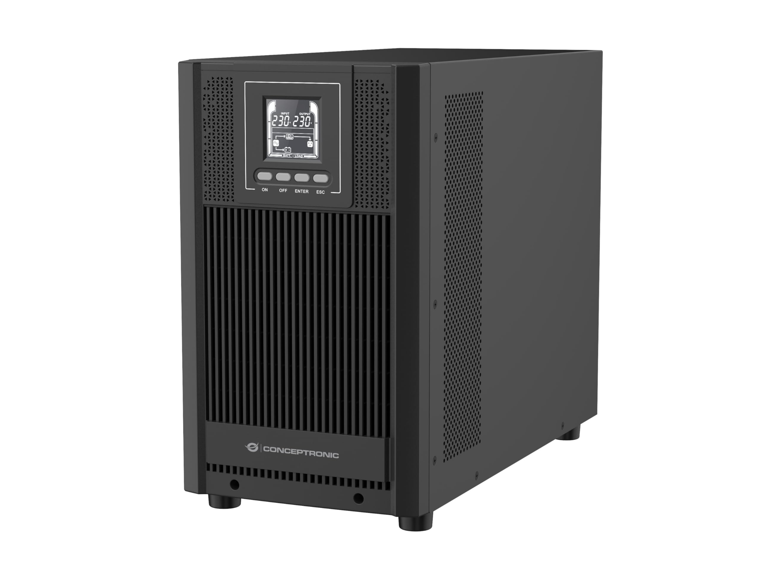 CONCEPTRONIC Zeus USV 3000VA 2700W Online UPS, Puerto IEC EPO