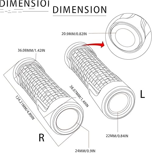 Miniatura 2 de Manillar de motocicleta 78 "0.866 in universal mango de motocicleta manillar agarre para Yamaha FZ1 FAZER FZ6 FAZER FAZER600 FZ6S FZ-6N 2004 2005