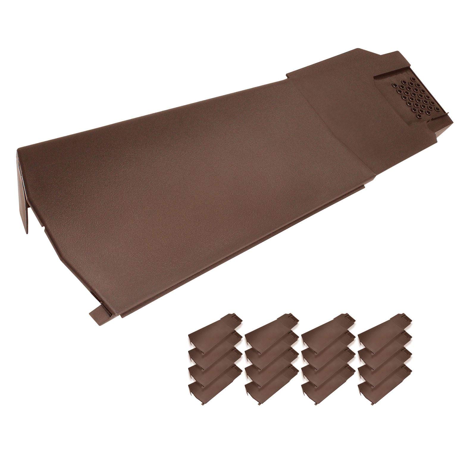 Klober KR9790-0247 Contract Dry Verge Unit (16 Pack) - Right, Brown