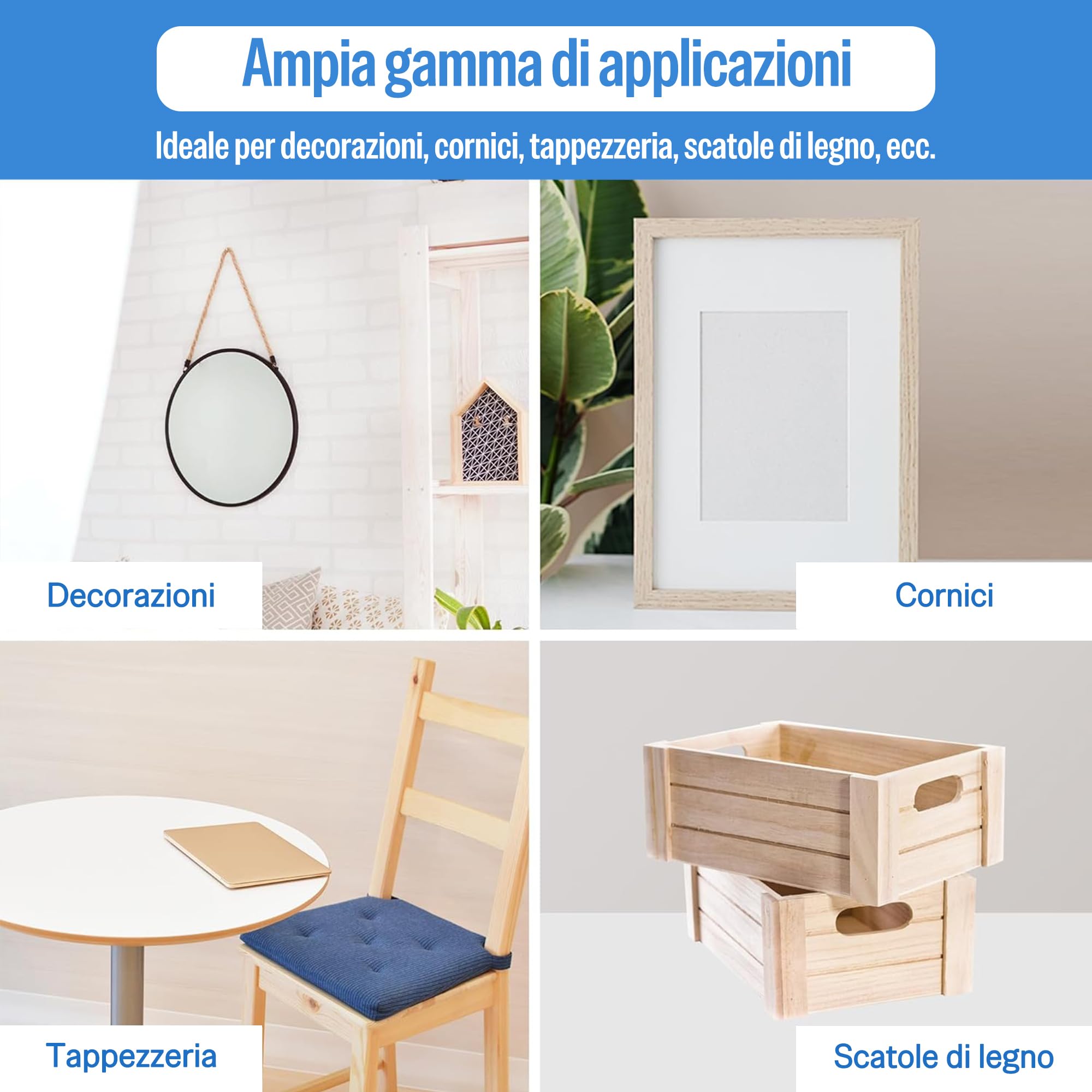 meite Graffette Type 80 da 10 mm in Acciaio Inox 304, Punti Serie 80 per Pinzatrice – Ideali per Tessuti, Moquette, Scatole in Legno, Cavi e Casette – 10.000 Pezzi