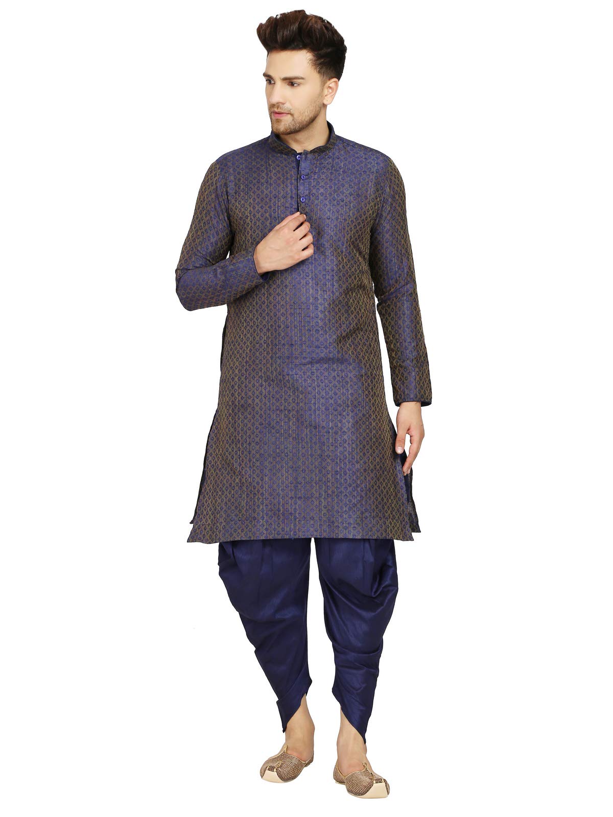 larwa Men's Jacquard Kurta & Salwar Dhoti Set Special for Boys & Men's-picture-43