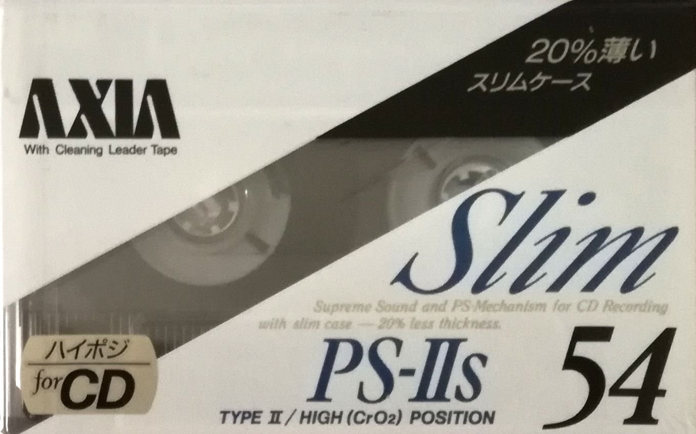 ■未開封■カセットテープ■AXIA■PS-Ⅱs46分■slim■ハイポジション■ Amazon | AXIA カセットテープ PS-IIs 54分 ハイポジ Slim PS-2S