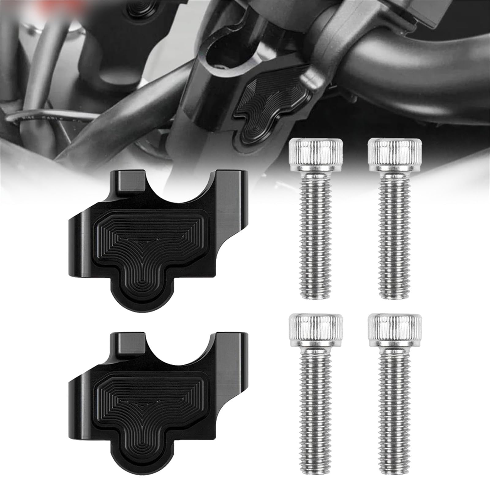 Adaptateur guidon Rebel CMX usinage alu de haute précision pour moto Rebel